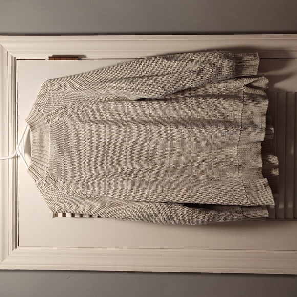 EUC Chaps Women's Beige & Gold Sweater, Size 1X - Picture 4 of 4